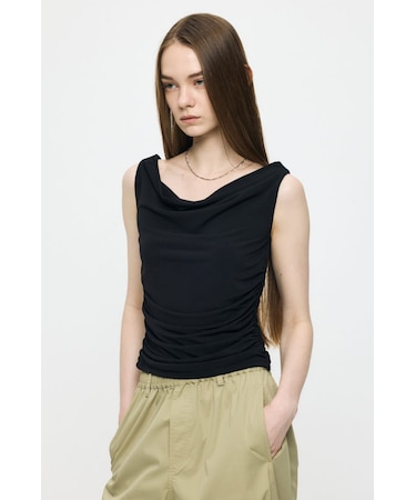 WAIST GATHER DRAPE トップス