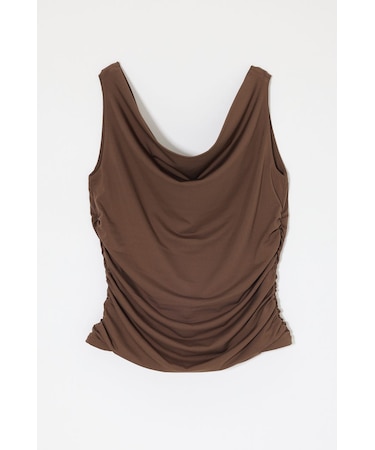 WAIST GATHER DRAPE トップス