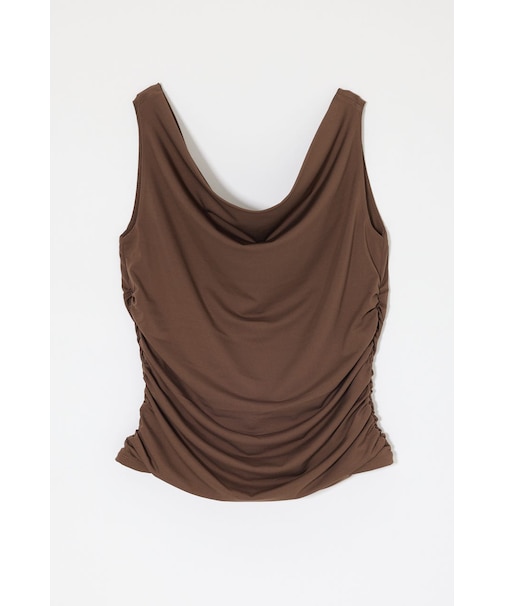 WAIST GATHER DRAPE トップス