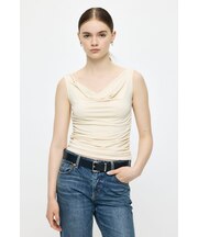 WAIST GATHER DRAPE トップス