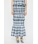 PLAID GATHER MAXI スカート