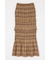 PLAID GATHER MAXI スカート
