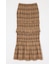 PLAID GATHER MAXI スカート