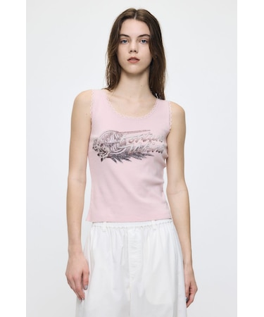 LACE TRIM タンクトップ
