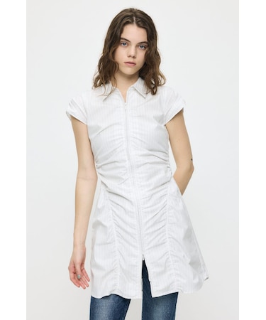 GATHER SHIRT MINI ドレス