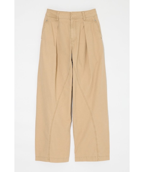 パンツ mu CURVE LINE TUCK パンツ｜マウジーの通販｜&mall（アンドモール）三井