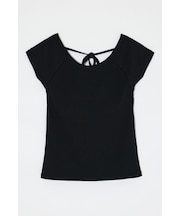 BACK OPEN SHORT SLEEVE TEE