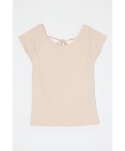 BACK OPEN SHORT SLEEVE TEE