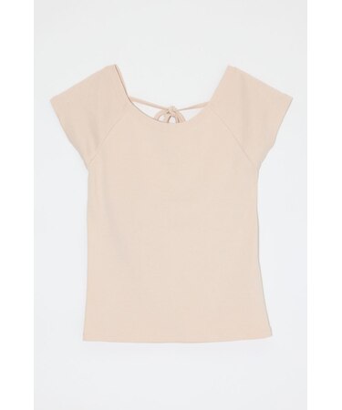 BACK OPEN SHORT SLEEVE TEE