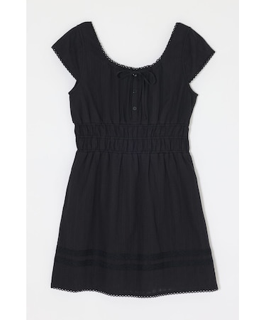 COTTON LACE MINI ドレス