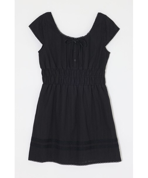 COTTON LACE MINI ドレス