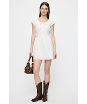 COTTON LACE MINI ドレス