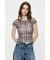 PLAID CHECK PRINTED Tシャツ