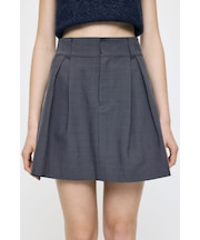 FLARE TUCKED MINI スカート