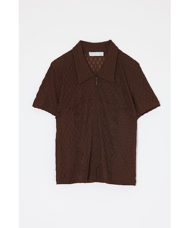LACY ZIP UP シャツ