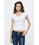 SUVIN GIZA PENTAGON NECK TEE