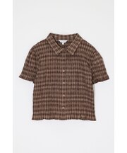 PLAID SHIRRING シャツ