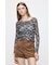 SHIRRING SHEER L／S Tシャツ