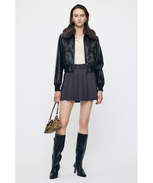 PLEATED WRAP スカート