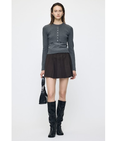 PLEATED WRAP スカート