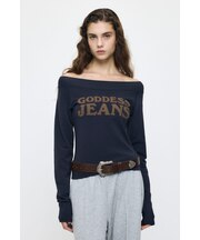 OFF SHOULDER L/S Tシャツ