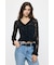 PATCH LACY RUFFLE トップス