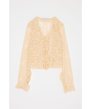 PATCH LACY RUFFLE トップス