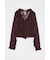 PATCH LACY RUFFLE トップス