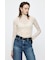 ES LACE HI NECK トップス