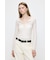 ES SHEER HENRY NECK KNIT トップス