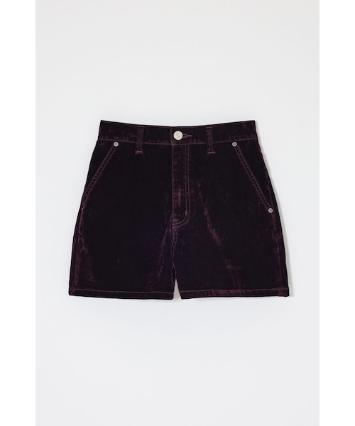 MOUSSY VELVET MICRO ショートパンツ ネイビー &mall（アンドモール）三井ショッピングパーク公式通販