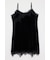 WASHER VELOUR SLIP MINI ドレス