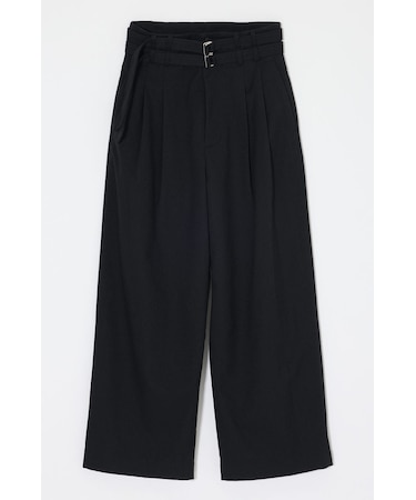 BELTED WIDE TUCK パンツ