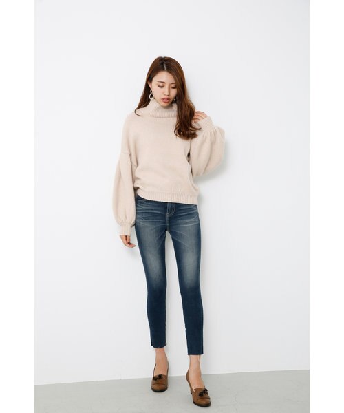 【rienda】M／N Tuck Shoulder Knit TOP M／N Tuck Shoulder Knit TOP｜リエンダの通販｜&mall（アンドモール