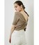 【WEB限定】BACKリボンギャザーニットTOP