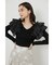ショルダーダブルフリルKnit TOP