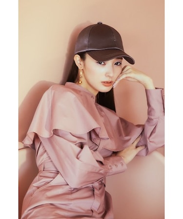 バックリボンサテンキャップ