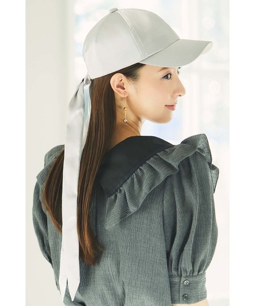 pium バックリボンサテンキャップ バックリボンサテンキャップ – pium