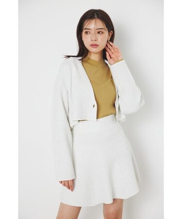 クロップドWテーラードツイードKnit JK