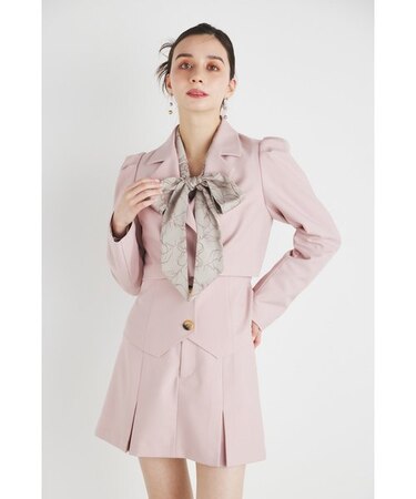 パフスリーブクロップドJK