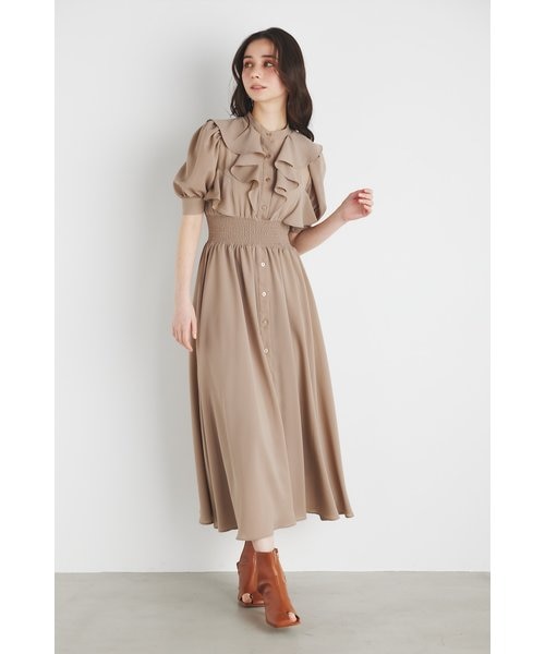 ラッフルデザインフレアOP｜リエンダの通販｜&mall（アンドモール