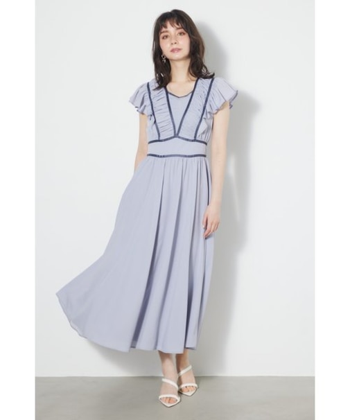 トリミングテープギャザーフレアOP