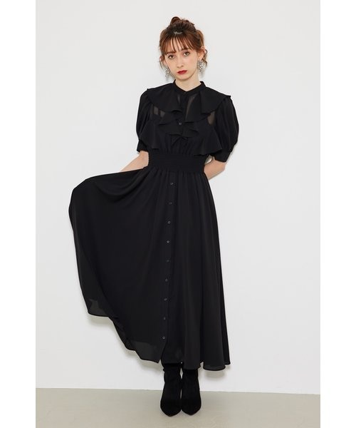 リエンダ♡ラッフルデザインフレアワンピース ラッフルデザインフレアOP｜リエンダの通販｜&mall（アンド