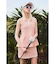 【RIENDA GOLF】シャイニーツイードペプラムニットTOP