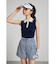 【RIENDA GOLF】ノースリコンパクトニットTOP