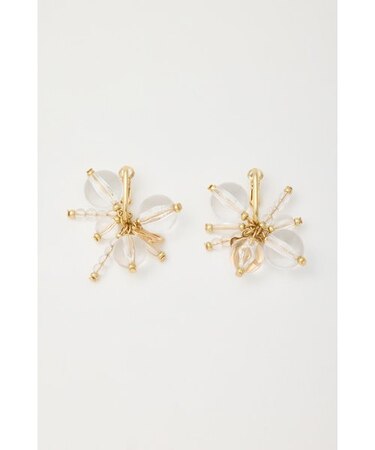 クリアパーツフープピアス