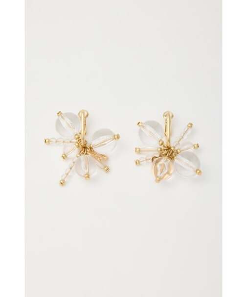 クリアパーツフープピアス