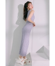 【WEB限定】ポップコーンニットジャストウエストスカート