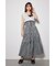 ウェストシャーリングタックデザインフレアスカート