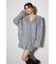 2WAYロングシャギールーズニットカーデ